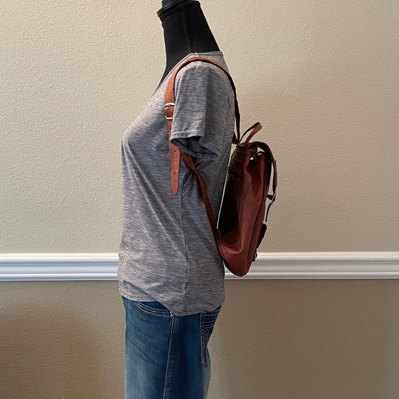Hand Crafted Leather Backpack Purse main image 6